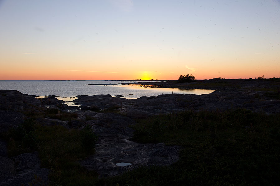 Auringonlasku Iso-Harmaaletto Auringonlasku Iso-Harmaaletto