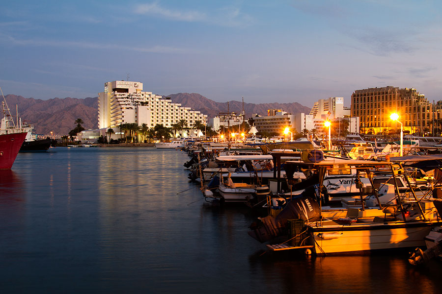 Eilat, laguuni, old marina Eilat, laguuni, old marina